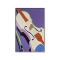 Picture of Retro Style Violin _GroupedProduct_Rectangle_Portrait_Canvas_Framed_