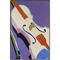 Picture of Retro Style Violin _GroupedProduct_Rectangle_Portrait_Canvas_Framed_
