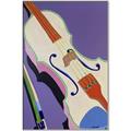 Picture of Retro Style Violin _GroupedProduct_Rectangle_Portrait_Canvas_Framed_