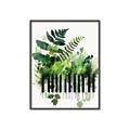 Picture of Piano watercolor Poster _GroupedProduct_Rectangle_Portrait_Canvas_Framed_