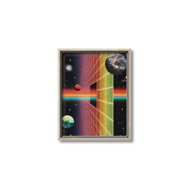 Picture of Space Rainbow Poster  _GroupedProduct_Rectangle_Portrait_Canvas_Framed_