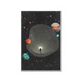 Picture of Abstract Space Poster _GroupedProduct_Rectangle_Portrait_Canvas_Framed_