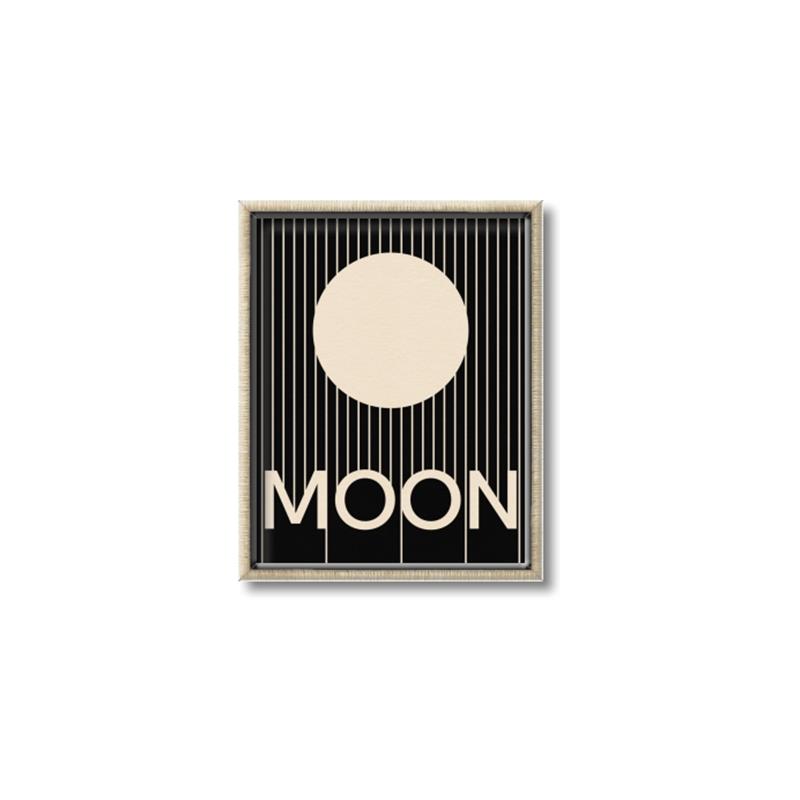 Picture of Moon Typography Poster _GroupedProduct_Rectangle_Portrait_Canvas_Framed_