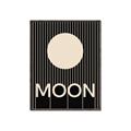 Picture of Moon Typography Poster _GroupedProduct_Rectangle_Portrait_Canvas_Framed_
