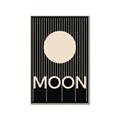 Picture of Moon Typography Poster _GroupedProduct_Rectangle_Portrait_Canvas_Framed_