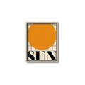 Picture of Sun Typography Poster _GroupedProduct_Rectangle_Portrait_Canvas_Framed_