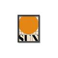 Picture of Sun Typography Poster _GroupedProduct_Rectangle_Portrait_Canvas_Framed_