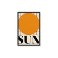 Picture of Sun Typography Poster _GroupedProduct_Rectangle_Portrait_Canvas_Framed_