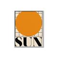 Picture of Sun Typography Poster _GroupedProduct_Rectangle_Portrait_Canvas_Framed_