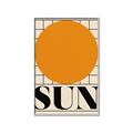 Picture of Sun Typography Poster _GroupedProduct_Rectangle_Portrait_Canvas_Framed_