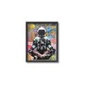 Picture of Retro Spaceman Poster _GroupedProduct_Rectangle_Portrait_Canvas_Framed_