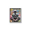 Picture of Retro Spaceman Poster _GroupedProduct_Rectangle_Portrait_Canvas_Framed_