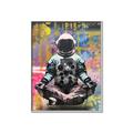 Picture of Retro Spaceman Poster _GroupedProduct_Rectangle_Portrait_Canvas_Framed_