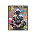 Picture of Retro Spaceman Poster _GroupedProduct_Rectangle_Portrait_Canvas_Framed_