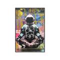 Picture of Retro Spaceman Poster _GroupedProduct_Rectangle_Portrait_Canvas_Framed_