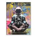 Picture of Retro Spaceman Poster _GroupedProduct_Rectangle_Portrait_Canvas_Framed_