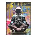 Picture of Retro Spaceman Poster _GroupedProduct_Rectangle_Portrait_Canvas_Framed_