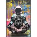 Picture of Retro Spaceman Poster _GroupedProduct_Rectangle_Portrait_Canvas_Framed_