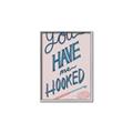 Picture of You Have me Hooked Typography Poster _GroupedProduct_Rectangle_Portrait_Canvas_Framed_