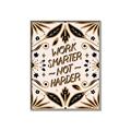 Picture of Work Smarter Not Harder Typography Poster _GroupedProduct_Rectangle_Portrait_Canvas_Framed_