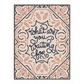 Picture of What Are You Waiting For Typography Poster _GroupedProduct_Rectangle_Portrait_Canvas_Framed_