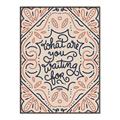 Picture of What Are You Waiting For Typography Poster _GroupedProduct_Rectangle_Portrait_Canvas_Framed_