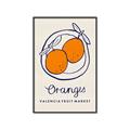 Picture of Food Art - Oranges Valencia Fruit Market _GroupedProduct_Rectangle_Portrait_Canvas_Framed_