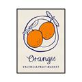 Picture of Food Art - Oranges Valencia Fruit Market _GroupedProduct_Rectangle_Portrait_Canvas_Framed_