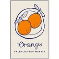 Picture of Food Art - Oranges Valencia Fruit Market _GroupedProduct_Rectangle_Portrait_Canvas_Framed_
