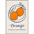 Picture of Food Art - Oranges Valencia Fruit Market _GroupedProduct_Rectangle_Portrait_Canvas_Framed_