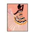 Picture of Dancer & Flourish Poster _GroupedProduct_Rectangle_Portrait_Canvas_Framed_
