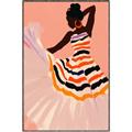 Picture of Dancer & Flourish Poster _GroupedProduct_Rectangle_Portrait_Canvas_Framed_