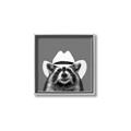 Picture of Wyatt The Cowboy Raccoon _GroupedProduct_Square_Canvas_Framed_