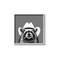 Picture of Wyatt The Cowboy Raccoon _GroupedProduct_Square_Canvas_Framed_