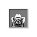 Picture of Wyatt The Cowboy Raccoon _GroupedProduct_Square_Canvas_Framed_