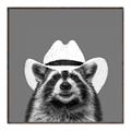 Picture of Wyatt The Cowboy Raccoon _GroupedProduct_Square_Canvas_Framed_