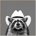 Picture of Wyatt The Cowboy Raccoon _GroupedProduct_Square_Canvas_Framed_