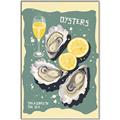 Picture of Oysters Poster _GroupedProduct_Rectangle_Portrait_Canvas_Framed_