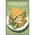 Picture of Caesar Salad Poster _GroupedProduct_Rectangle_Portrait_Canvas_Framed_