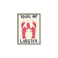 Picture of You are My Lobster Poster _GroupedProduct_Rectangle_Portrait_Canvas_Framed_