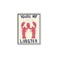 Picture of You are My Lobster Poster _GroupedProduct_Rectangle_Portrait_Canvas_Framed_