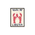 Picture of You are My Lobster Poster _GroupedProduct_Rectangle_Portrait_Canvas_Framed_