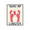 Picture of You are My Lobster Poster _GroupedProduct_Rectangle_Portrait_Canvas_Framed_