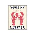 Picture of You are My Lobster Poster _GroupedProduct_Rectangle_Portrait_Canvas_Framed_