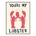 Picture of You are My Lobster Poster _GroupedProduct_Rectangle_Portrait_Canvas_Framed_