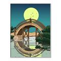 Picture of Japanese Bridge _GroupedProduct_Rectangle_Portrait_Canvas_Framed_