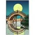 Picture of Japanese Bridge _GroupedProduct_Rectangle_Portrait_Canvas_Framed_