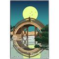 Picture of Japanese Bridge _GroupedProduct_Rectangle_Portrait_Canvas_Framed_