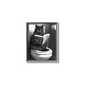 Picture of Plus Size Kitty on the Loo _GroupedProduct_Rectangle_Portrait_Canvas_Framed_