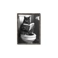 Picture of Plus Size Kitty on the Loo _GroupedProduct_Rectangle_Portrait_Canvas_Framed_